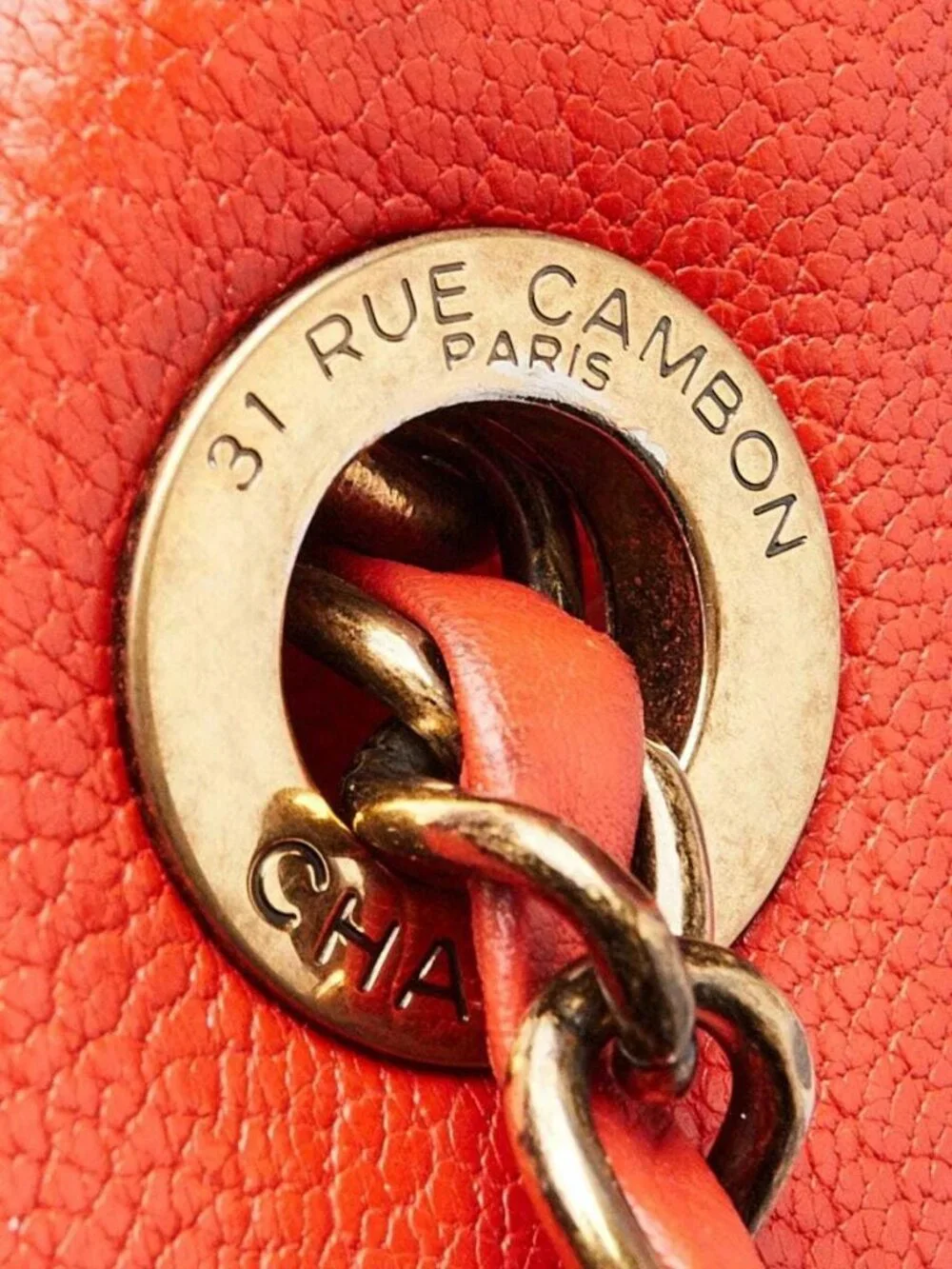 Chanel Red Leather Coco Curve Crossbody Bag